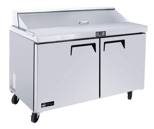 EFI CSDR2-60VC - 60" Refrigerated Prep Table with Two Doors