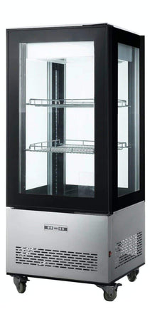 Canco RT-270L 25.5" Four Sided Glass Door Display Refrigerator