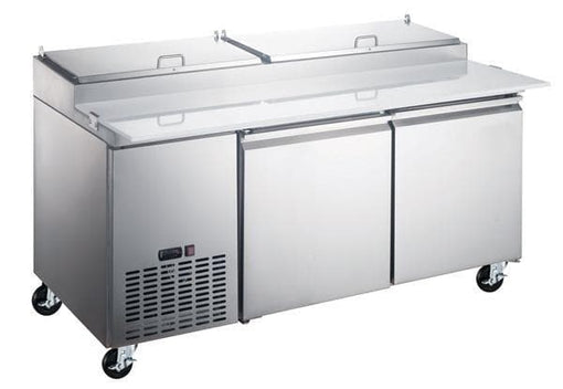 Canco PT71-9 Double Door 71" Refrigerated Pizza Prep Table