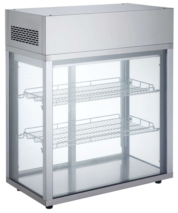 Canco RT-177L Counter Top 31.5" Four Sided Glass Sliding Door Display Refrigerator