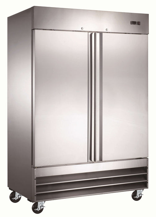 Canco SSF-1320 Double Solid Door 54" Wide Stainless Steel Freezer