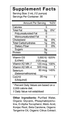Vitamin D3 + K2 + CoQ10