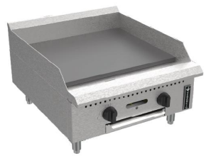 BakeMax America BACG Series Manual Gas Griddle (Variety of sizes)