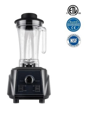 Omega HS-7240 Commercial Blender with Manual Controls - 68 Oz/2L Capacity, 2.5 HP