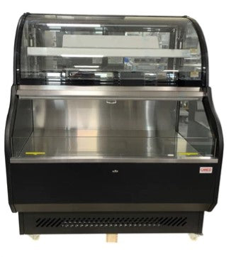 Canco RTS-410L Dual Service 39" Open Refrigerated Floor Display Case Merchandiser