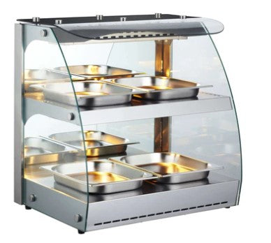 Canco RTR-2D Open Glass Display 25" Food Warmer
