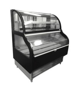 Canco RTS-410L Dual Service 39" Open Refrigerated Floor Display Case Merchandiser