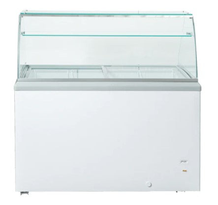 New Air NIF-60-DC - 60" Ice Cream Dipping Cabinet - 10 Tubs