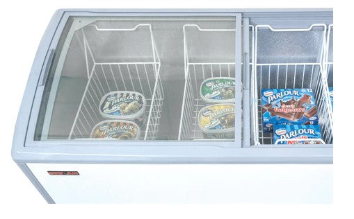 New Air NIF-55-CG - 55" Ice Cream Display Freezer - 13 Cu. Ft.