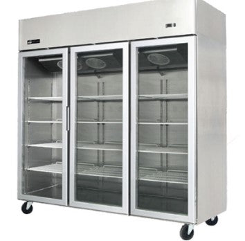 EFI F3-78GDSVC - 78" Double Glass Door Display Freezer - 67 Cu. Ft.