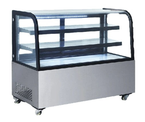 New Air NDC-017-CG - 59" Floor Model Full Service Refrigerated Display Case - 17 Cu. Ft.
