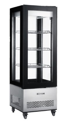 New Air NDC-040-SS - 26" Floor Model Full Service Refrigerated Display Case - 14 Cu. Ft.