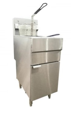 Canco Double Basket Fryer GF-120 with Single Compartment (120,000 BTU) - Natural Gas