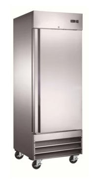 Canco SSF-340 Single Solid Door 25" Wide Stainless Steel Freezer