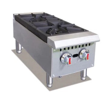 Canco GHP-2L Natural Gas/Propane 2 Burner Hot Plate (60,000 BTUs)