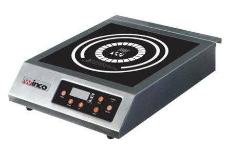 Winco EIC-400B Commercial Electric Induction Cooker - 240V, 3200W