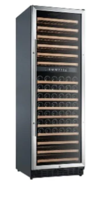 Coolasonic JC430 Single Swing Glass Door Commercial Upright Wine Cooler with 166 Bottle Capacity