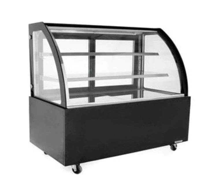 Suttonaire WDG096D Curved Glass 36" Refrigerated Pastry Display Case